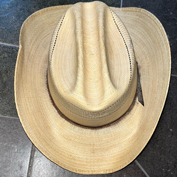 Straw Western Cowboy Hat - Picture 2 of 7